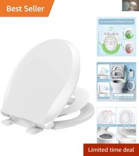 Potty Training Made Easy: 2-in-1 Soft Close Toilet Seat for Kids Adults, 16.5