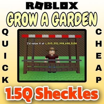  Grow A Garden  | 1.5Q Fruit  |  Sheckles  | Cheapest + Fastest Delivery 