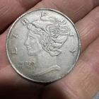 1 Ounce Bullion Round .999 Find Silver Mercury Dime Mark. 1 Ounce Solid Silver.