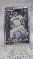 2026 Topps Series 1 Carson Whisenhunt RC #184 Sandglitter Foil Giants