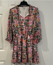 Marissa Olivia Floral Print Long Sleeve Dress Women’s Large