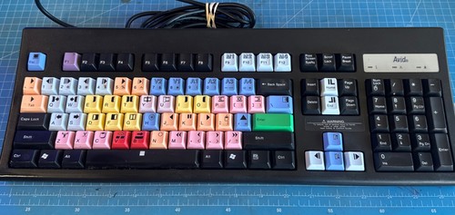 Avid Media Composer Black PC Keyboard - USED