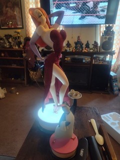 Sideshow Premium Format Jessica Rabbit Figure Red Glitter Plastic Disney