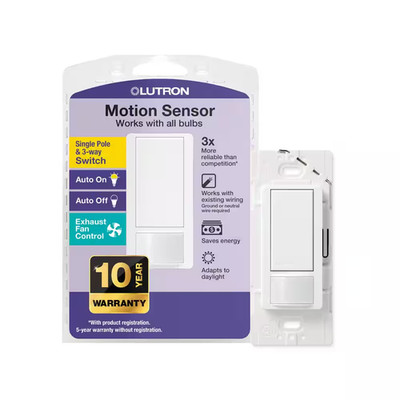 Maestro Motion Sensor Switch, No Neutral Required, 5-Amp, Single-Pole/Multi-Loca