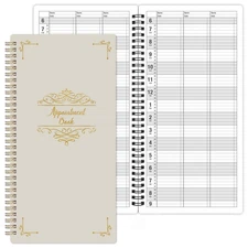 Undated Salon Appointment Book – Daily Hourly Planner, 200 Pages, 6 AM-9 PM