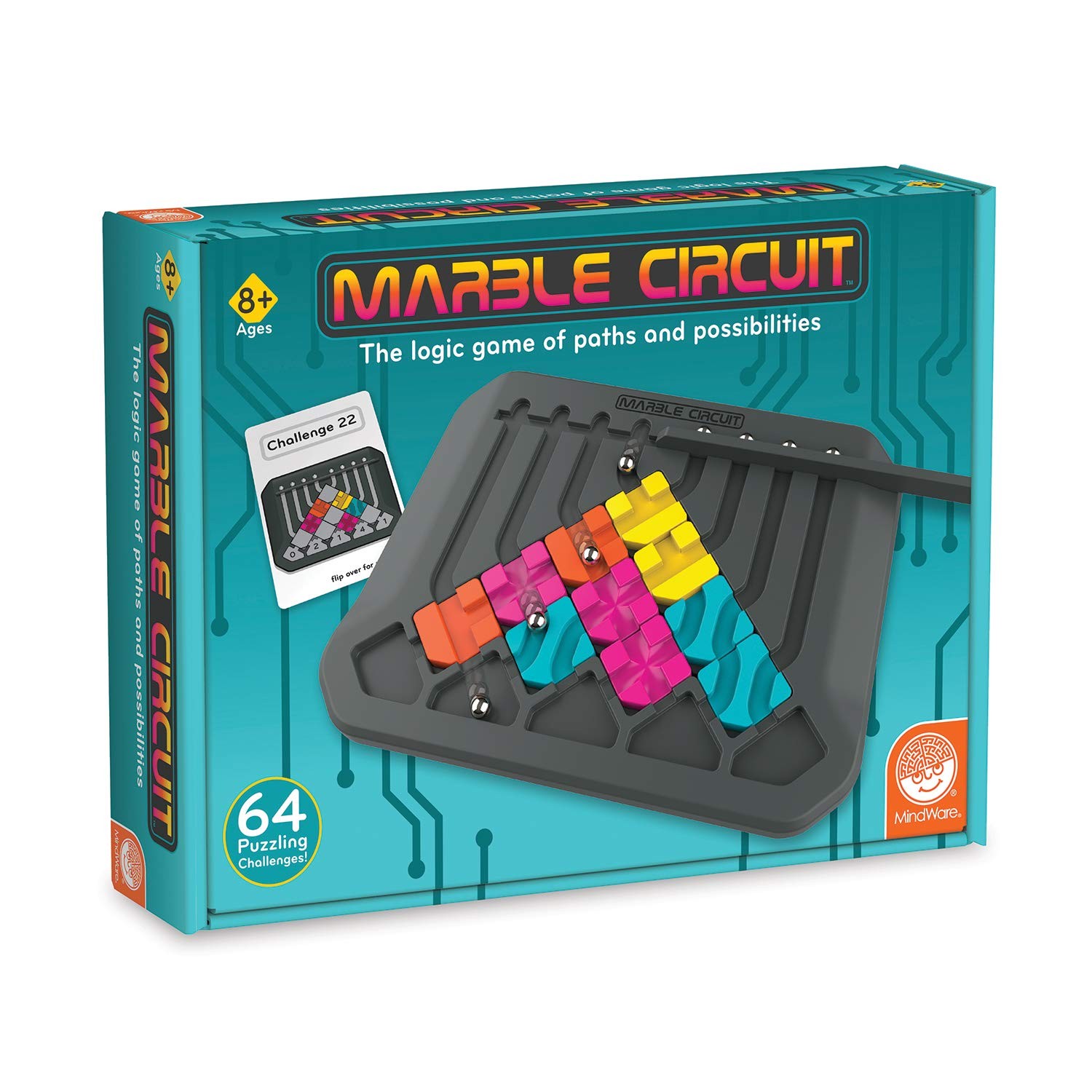 Игра Mindware Marble Circuit для детей в возрасте от 8 до 1 игрока продолжительностью 15 минут.