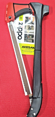 Zippo 40475 Axe Saw Dual Function Saw Handle Safety Sheath & Blade Storage  New