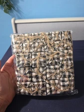 Chivao New 24pcs. Christmas Tree Mini Buffalo Plaid Ornaments