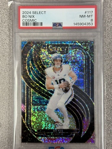 2024 Select Bo Nix Cosmic Prizm SSP Case Hit #117 Premier Level Broncos