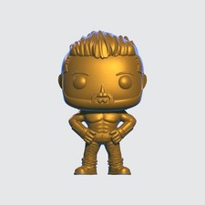 Funko Pop Zack Ryder Purple Fall Convention NYCC #44 Metallic Gold Figure
