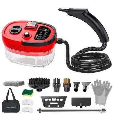 Handheld Steam Cleaner Portable High Pressure Cleaner with Brushes Glass Scraper