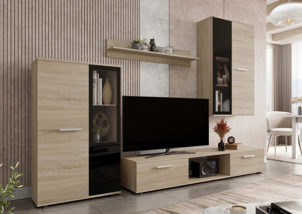 Four-piece wall unit,living room,tv Stand,wall Cabinets,floor Cabinet