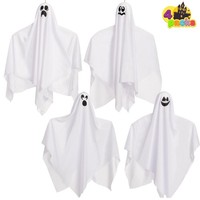 Halloween Geister Deko HäNgend Garten Partydekor Leuchten Dunkeln 4 StüCk 70 Cm
