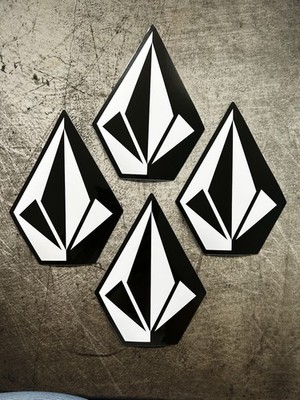 VOLCOM STICKERS 4 Surfing Stickers Oakley RVCA Futures Quiksilver Team Decal