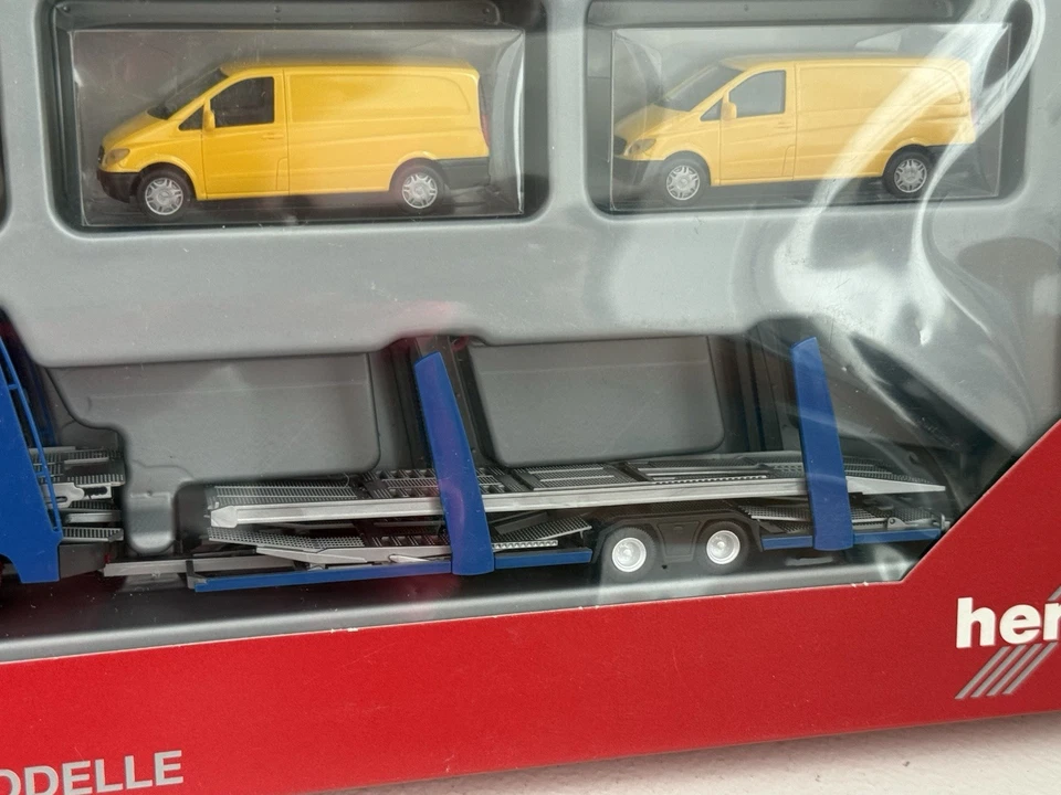 Herpa 1:87 Hecho en Alemania 155748 Auto Obermann Renault Magnum Transporter Vitos Foto 4 de 4