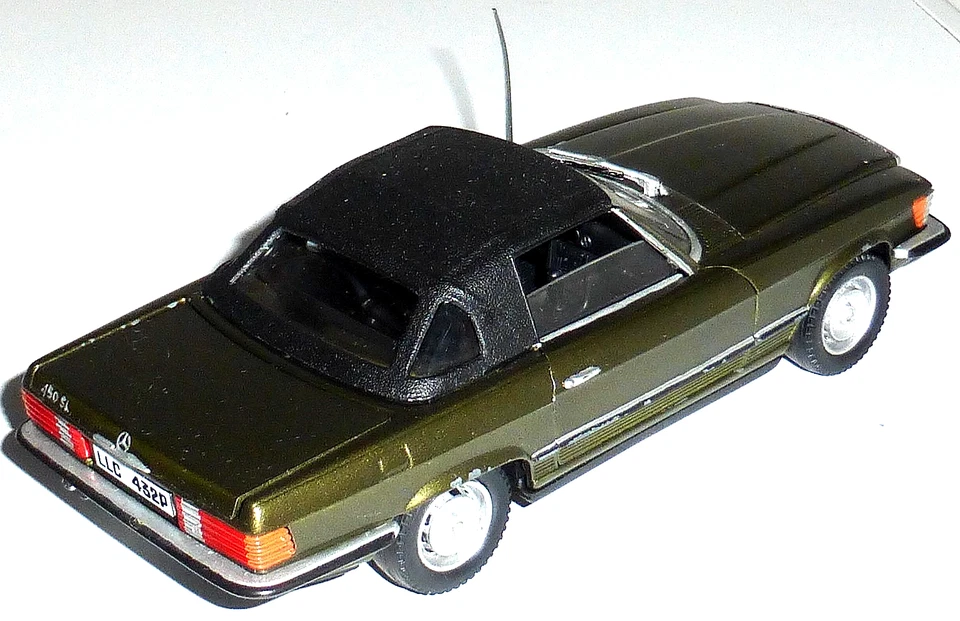 POLISTIL S86 Italy Voiture MERCEDES BENZ 450 SL Cab 1/25 Model Car VINTAGE - Photo 2/4