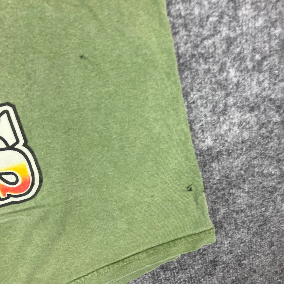 Autêntica camiseta masculina pigmento XL verde preta história gráfica feminina da grandeza - Imagem 3 de 4