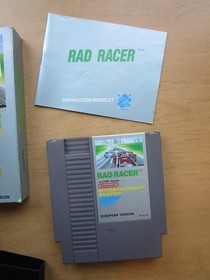 Rad Racer, NES Nintendo, OVP/CIB, Pal B, SCN Version!