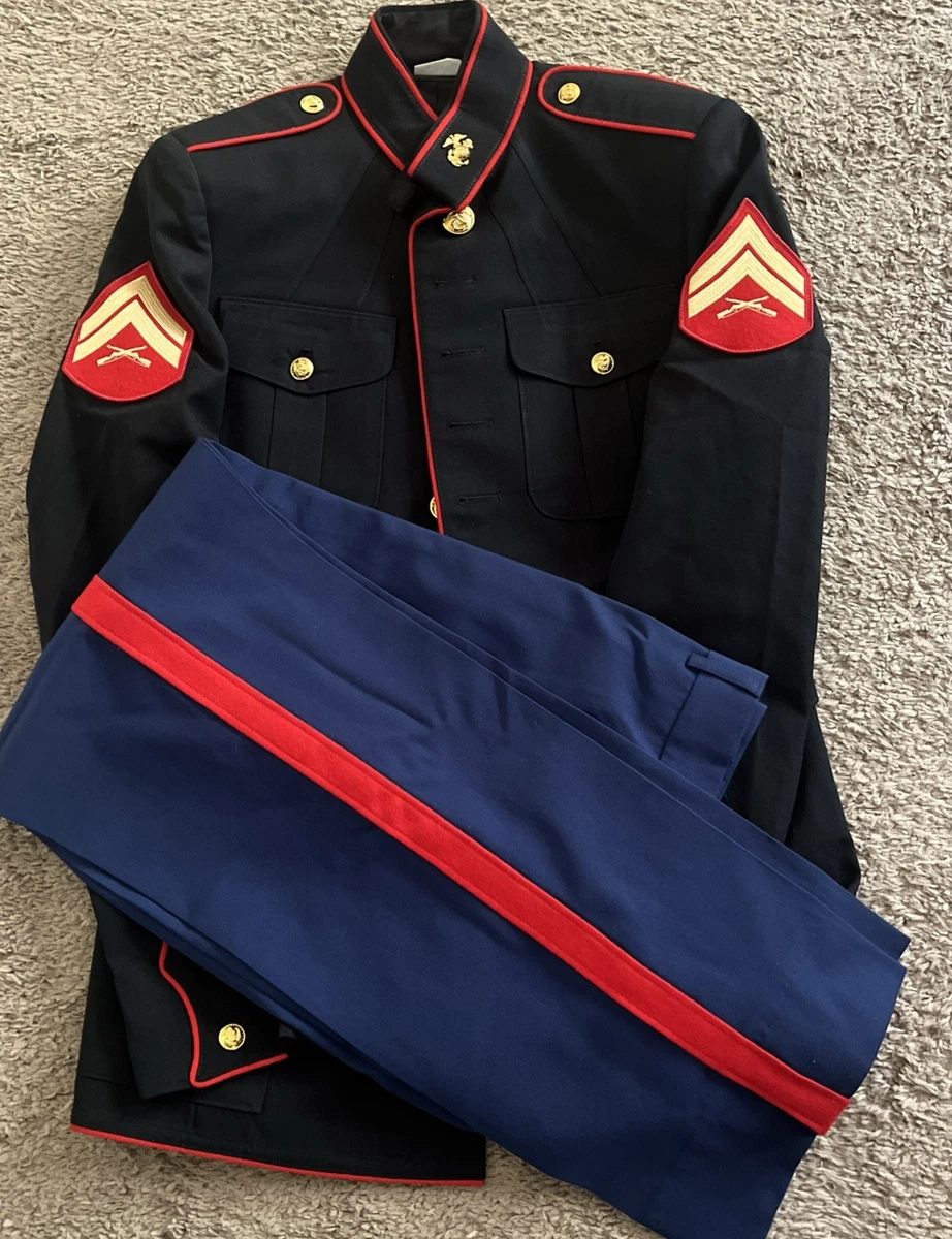 usmc dress blues for sale Genuine Issue Tunic SIZE 34S (X W. Britain U.S. Marine in