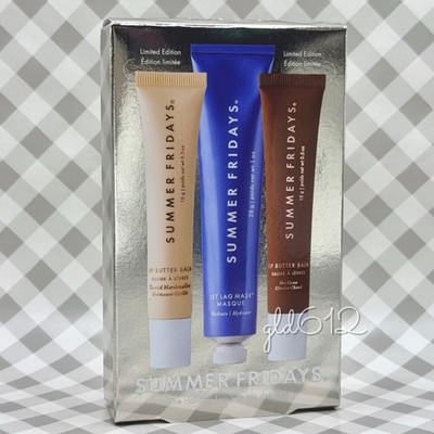 Summer Fridays Holiday Trio Toasted Marshmallow Cocoa Lip Butter   BNIB   