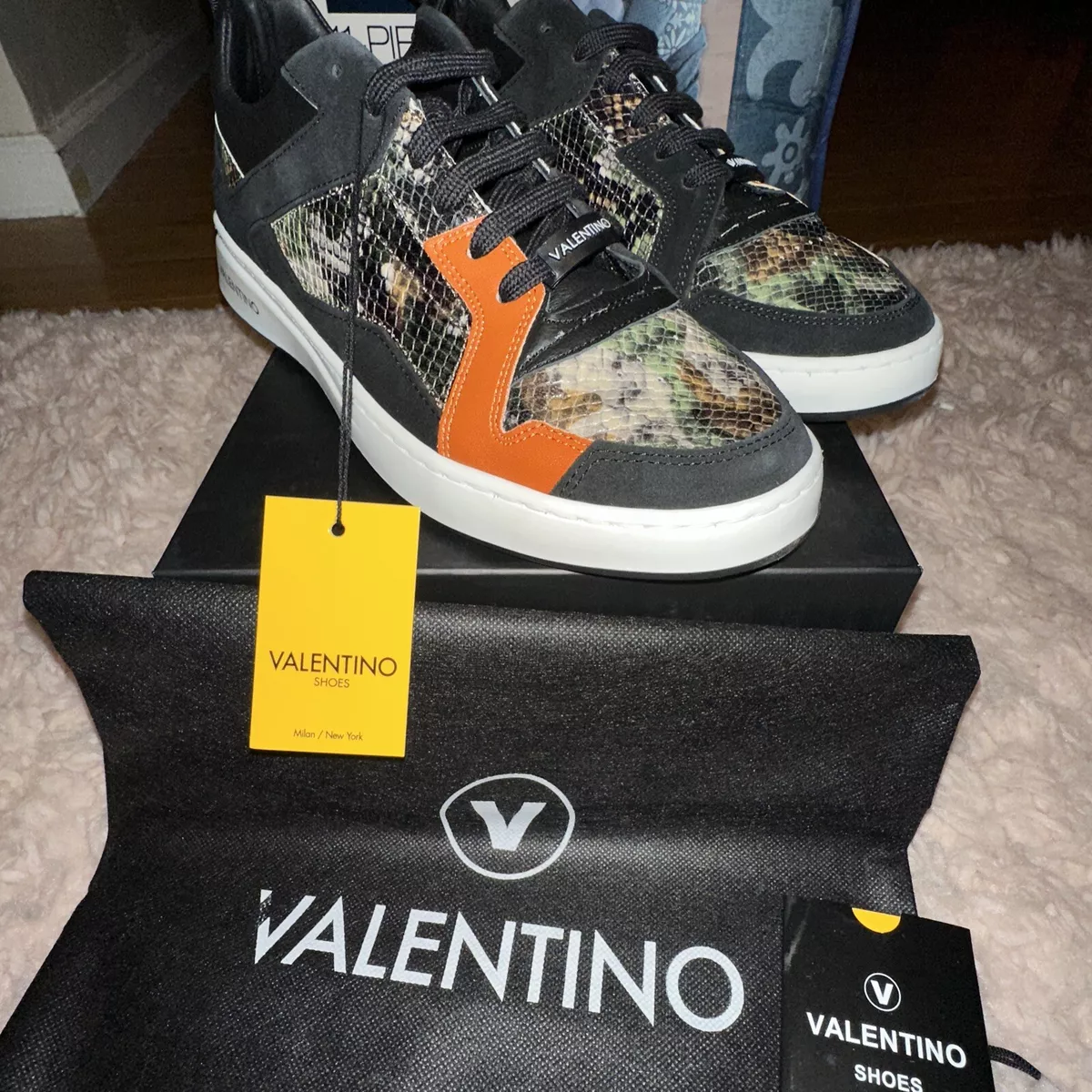 Valentino by Mario Valentino Men s Donald Revolver Sneakers Black Size 11