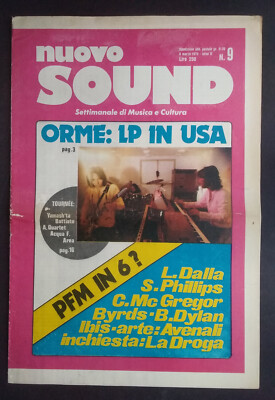 NEU SOUND 9/1975 SPUREN PFM IBIS OSCAR VORSICHTIG HECHT AUS VERKAUF PIPER CLUB