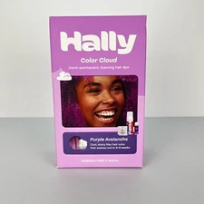 Hally Color Cloud Demi Permanent Foaming Hair Dye Purple Avalanche NEW in Box