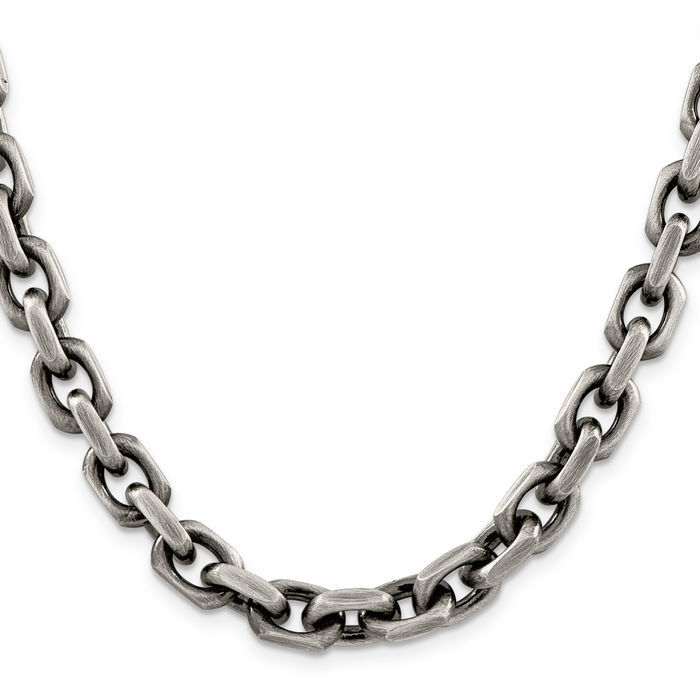【Vintage】CHAIN LINK 925 SILVER RING 16号 925 Sterling Silver Vintage Mexico Modernist Chain Necklace