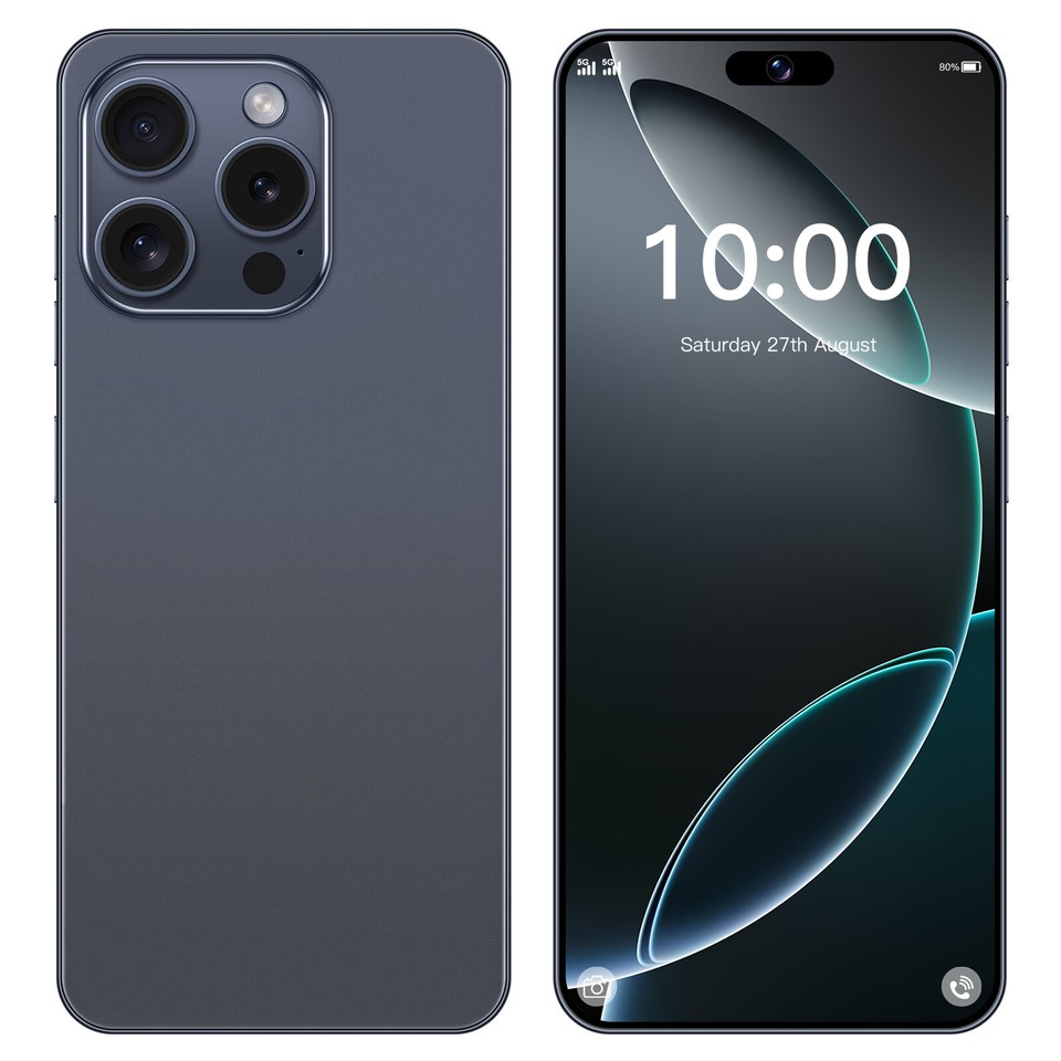 Smartphone I16 Pro Max Débloqué - Android 11 - Écran 6.8" - 32 Go + 3 Go RAM - Double SIM - Neuf
