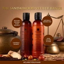 Spa Ceylon Sandalwood Vetiver  Hair cleanse Conditioner for Volume Oily Hair New