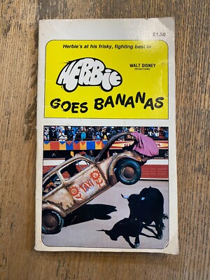 Vintage 1980 Herbie Goes Bananas Paperback | Love Bug | Walt Disney | Scholastic