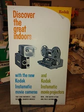 Vintage Kodak Instamatic Film Easel Back Counter Top Cardboard Store Display