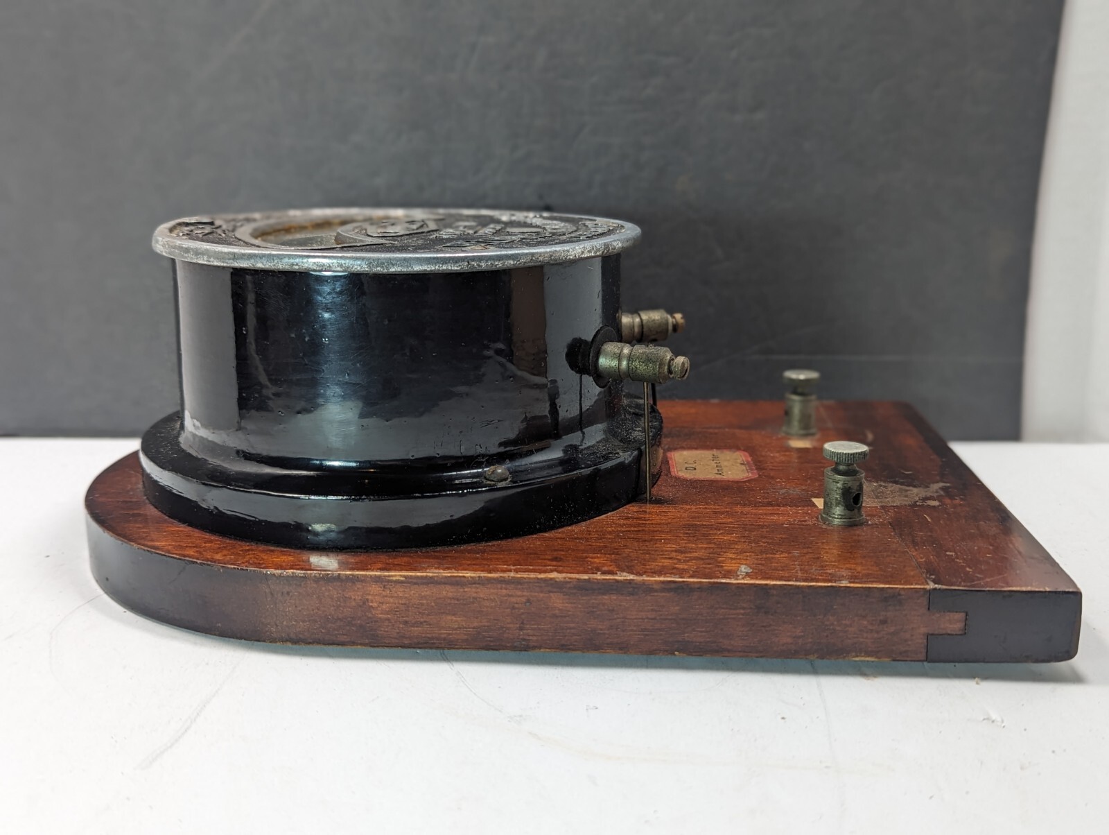 Antique Steampunk Industrial Reliance Instrument Type W Amperes Meter Chicago US