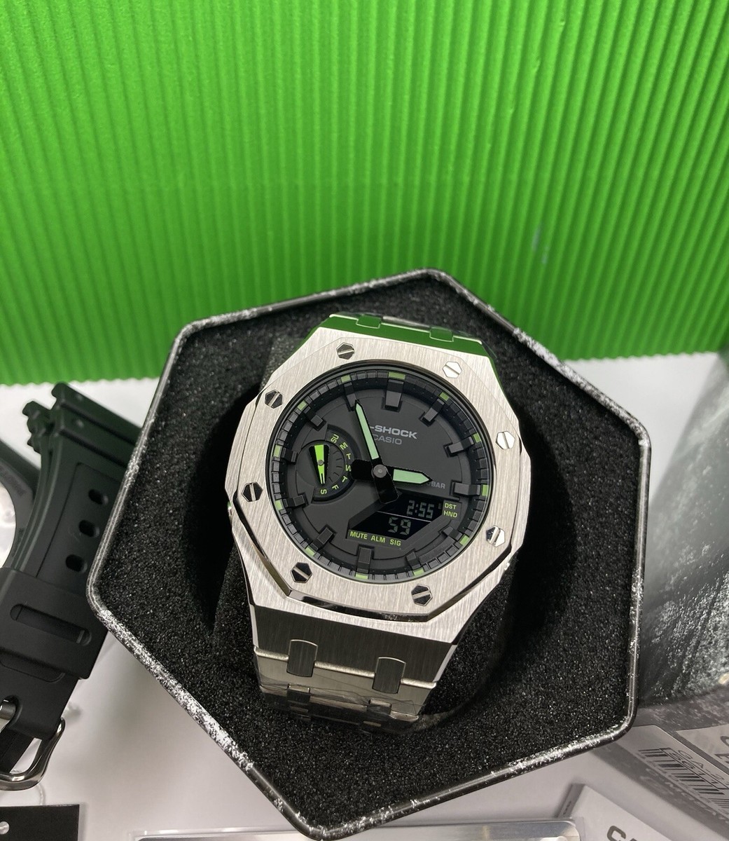 NEW CASIO G-SHOCK Custom AP Royal Oak Mod GA-2100 44mm Mens Watch