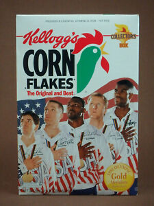 Kellogg S Corn Flakes Cereal 1992 Usa Olympic Basketball Dream Team Gold Medal Ebay