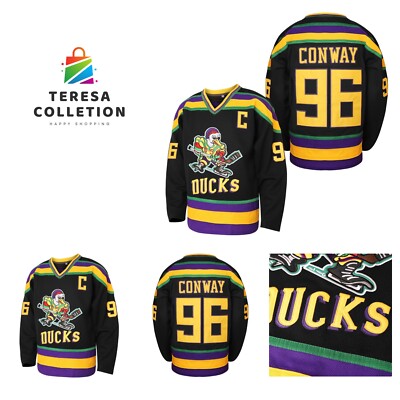 Mighty Ducks Jersey Charlie Conway Adam Banks Greg Goldberg Gordon Bombay  UK