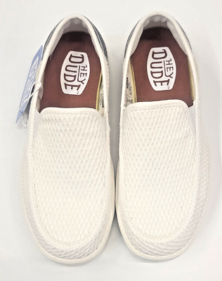 Hey Dude Womens Sunapee Mesh Stripe White 10 | eBay display picture 3