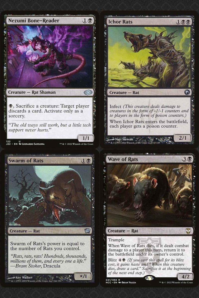 Magic: The Gathering – Swarm Of Rats (Sciame Di Ratti) – Ninth Edition, Carta Non Comune (Uncommon), Singola - 2