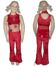 Razzle Dazzle Child X-Small Dance Costume Leotard Bra Top & Pants New