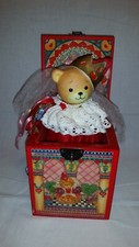 1987 Enesco Limited Edition Musical Jack-in-The-Box Lucy Me "Queen of Hearts"