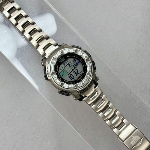 Casio Pro Trek Digital Watch PRW-2500T-7JF Titanium Solar Triple Sensor Silver - Picture 19 of 19