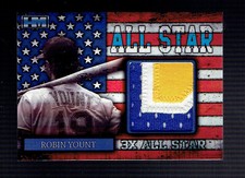 Robin Yount 2015 Hits Accolades All Star 3 Color Game Used Jersey /10 Brewers