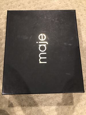 Bottes Maje Felipe Noires Taille 8 - Occasion Portées 4 Fois, Cuir, Avec Boîte à Boucle, Détail 490