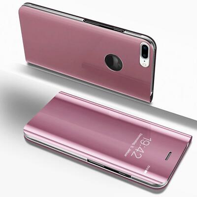 Handy Hülle für Apple iPhone 7 / 8 Plus View Case Flip Cover Schutz Hülle Tasche