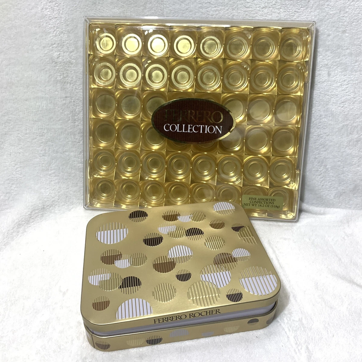 2 Ferrero Rocher Box Tin Container Only NO CONTENTS