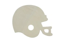 4 Inch Unfinished Wooden Football Helmet Shapes, Pack of 100, Ready to Decorate