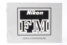 Mode d'emploi pour appareil photo Nikon FM (Allemand)