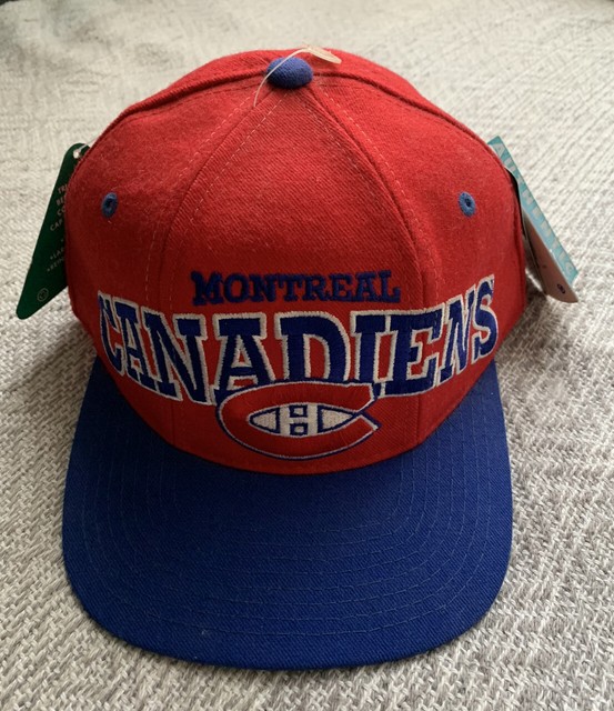 NEW Vintage Montreal Canadiens 90's STARTER Tri Power NHL Snapback Hat