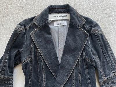 Junya Watanabe Comme des garcons Vintage Black Denim Jacket AD2001