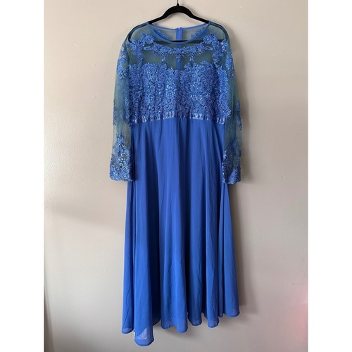Roiii Lace Top Special Occasion Dress | Cobalt Blue